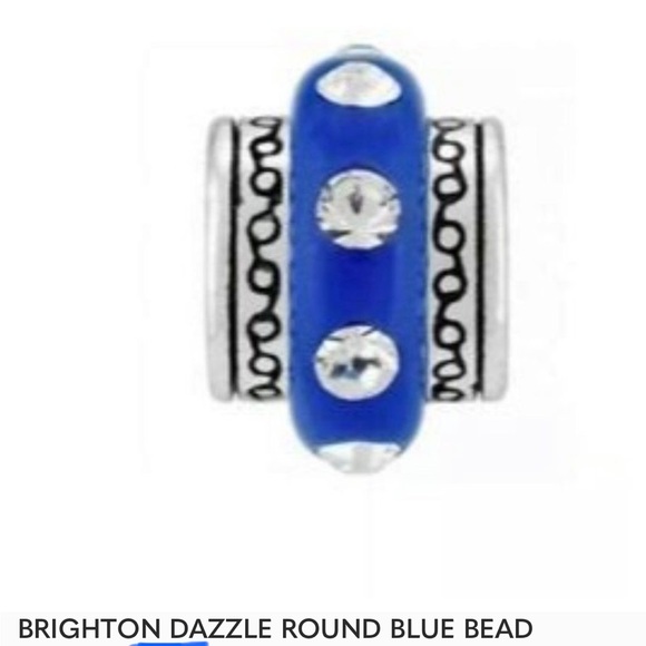 Brighton charm spacer’s vibrant blue. For bracelets or necklaces set of 3 - Picture 4 of 4